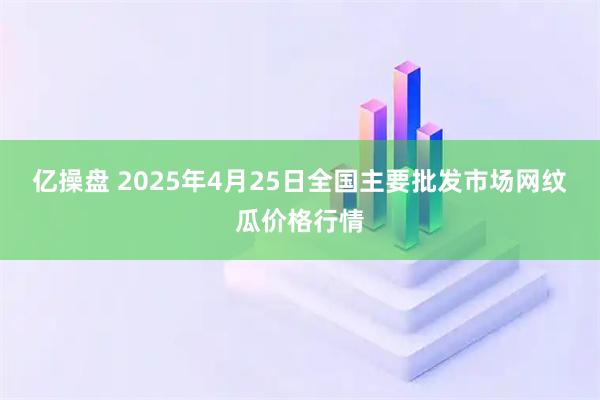 亿操盘 2025年4月25日全国主要批发市场网纹瓜价格行情