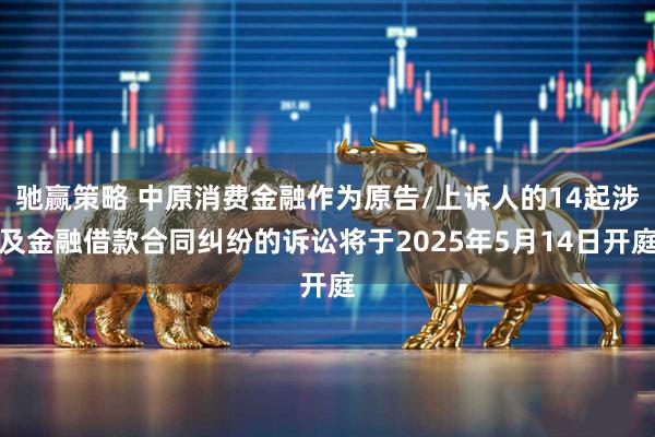 驰赢策略 中原消费金融作为原告/上诉人的14起涉及金融借款合同纠纷的诉讼将于2025年5月14日开庭